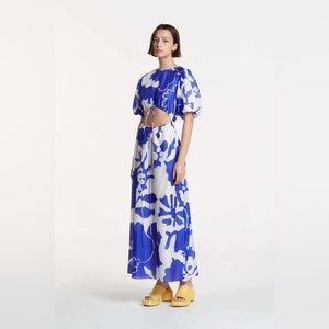 SIR. Vivi Puff sleeve maxi Dress. New